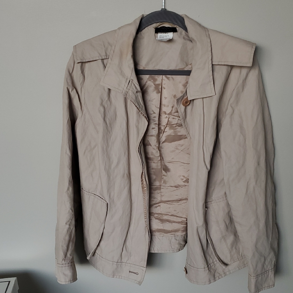 Apanage Sz 14 Women's Beige Jacket